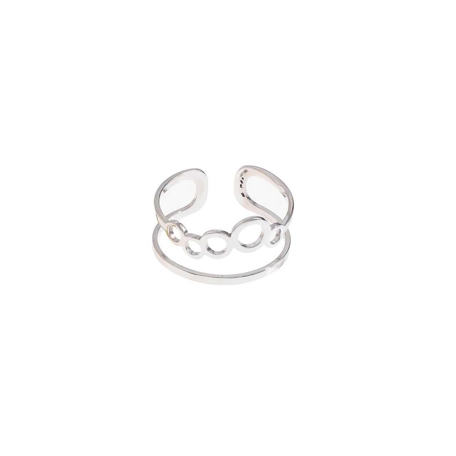 Accessories La Garçonne Bijoux | Bubble Finger Ring Stainless Steel Silver