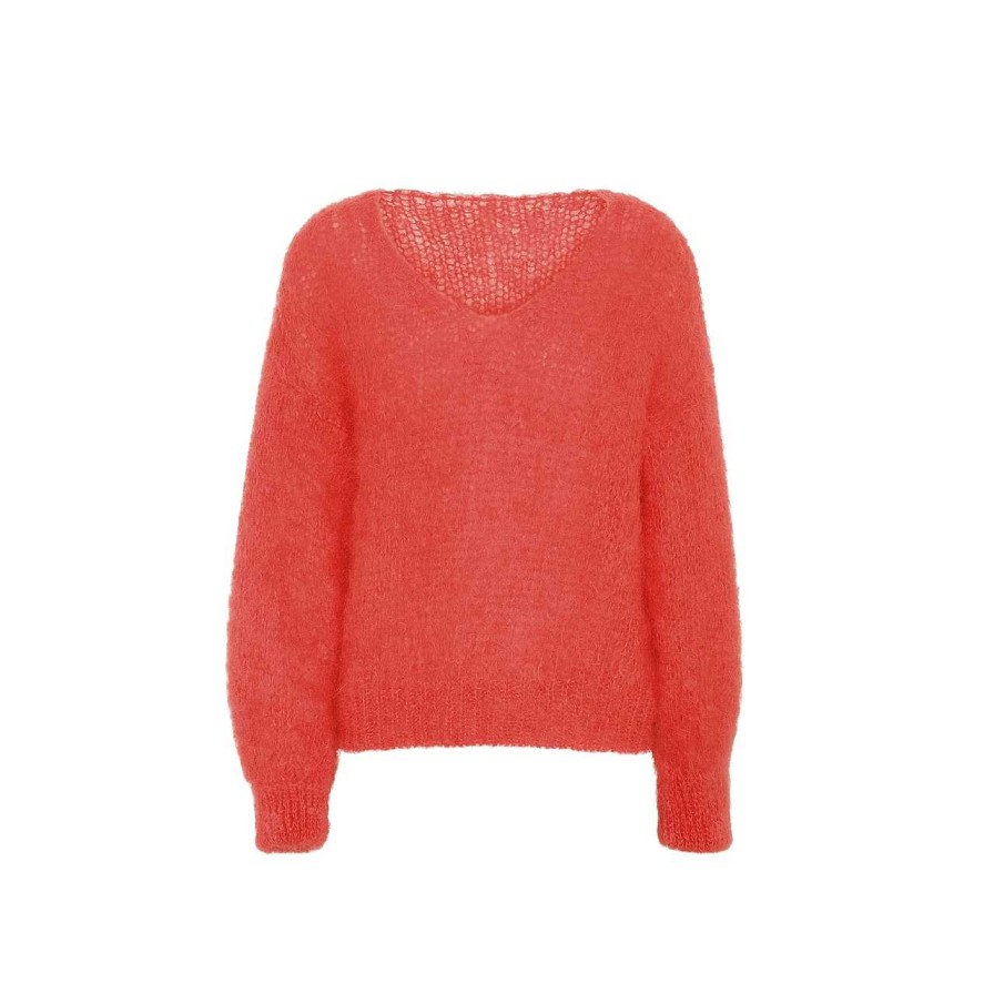 Clothing Americandreams | Milana Sweater Coral Red