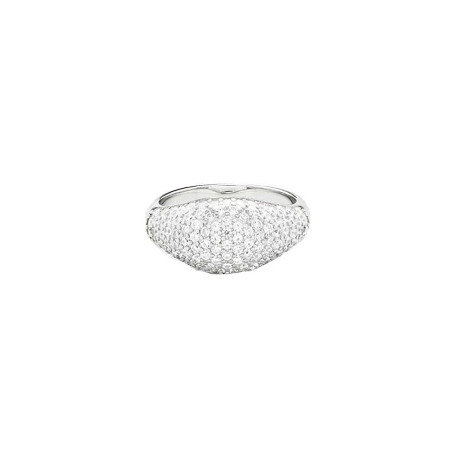 Accessories Philippa Studios | Dome Pave Ring Silver