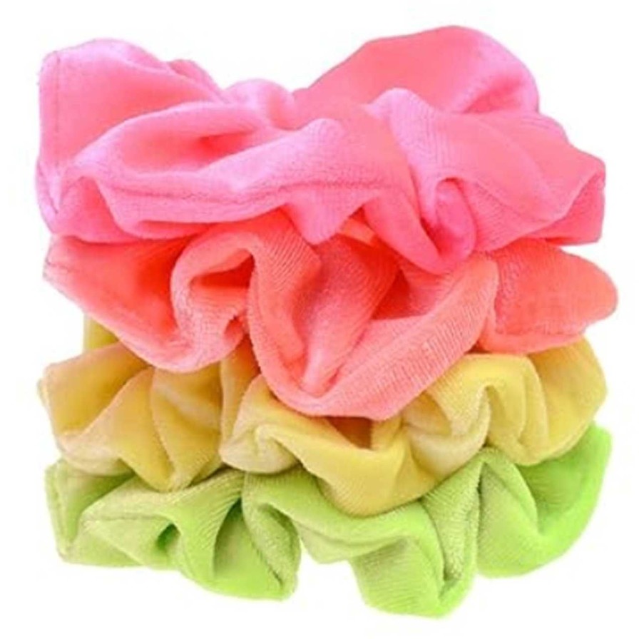 Accessories Voila | Velvet Neon Scrunchie Brightgreen