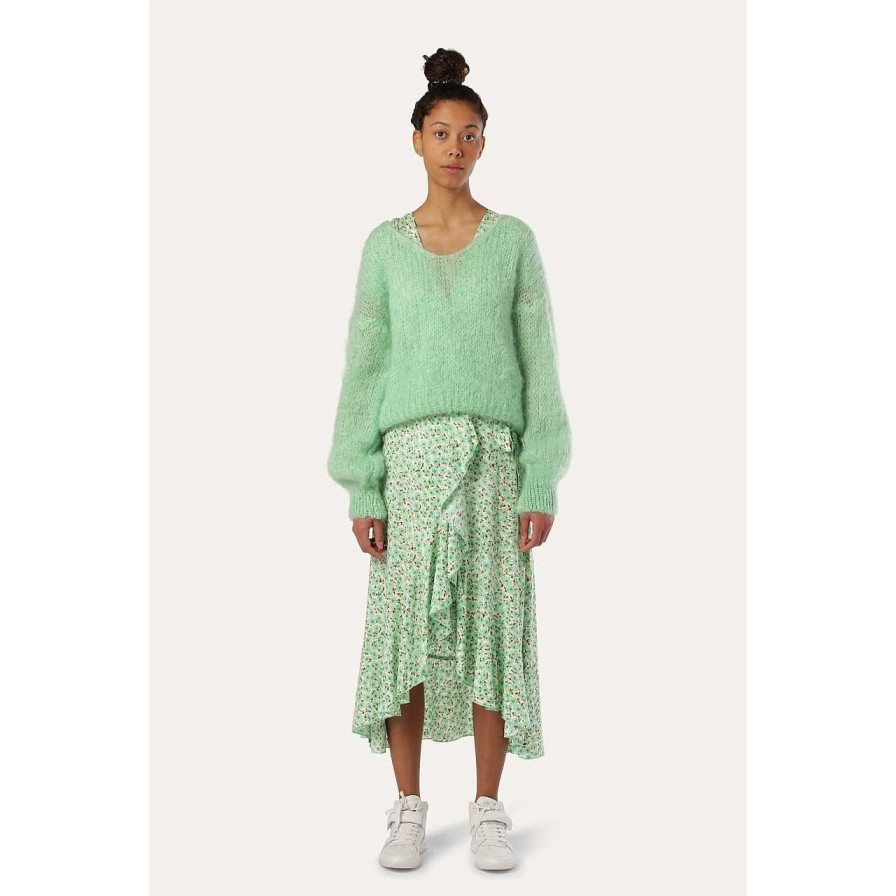 Clothing Americandreams | Milana Sweater Light Green