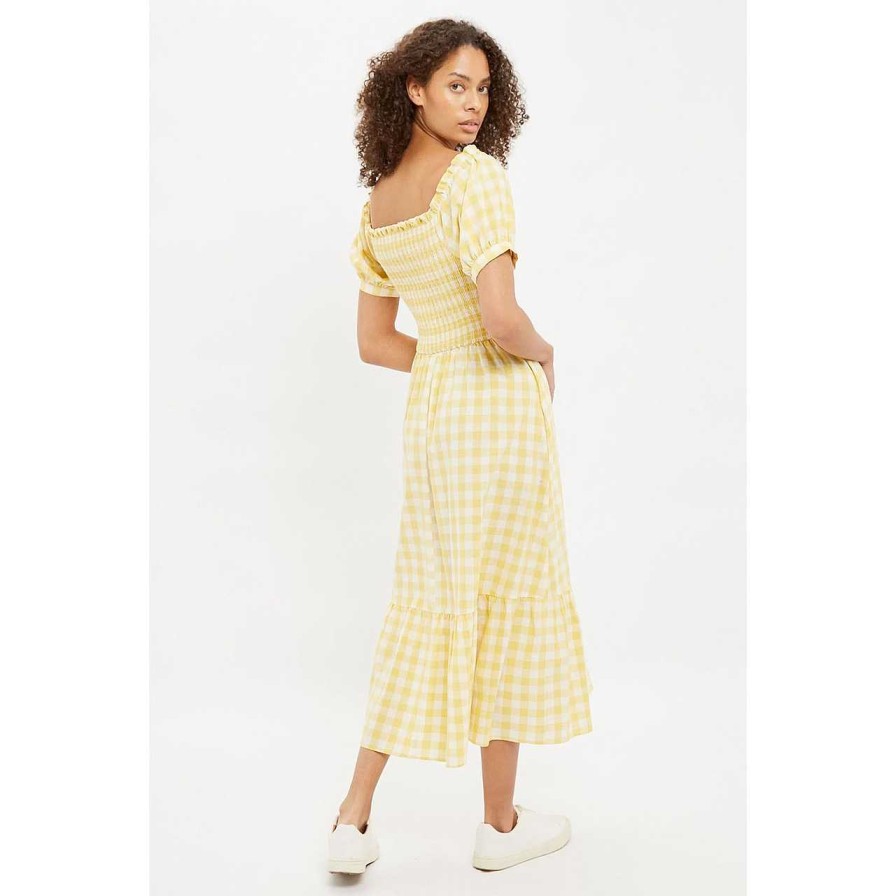 Clothing Louche | Babette Midi Dress Yellow