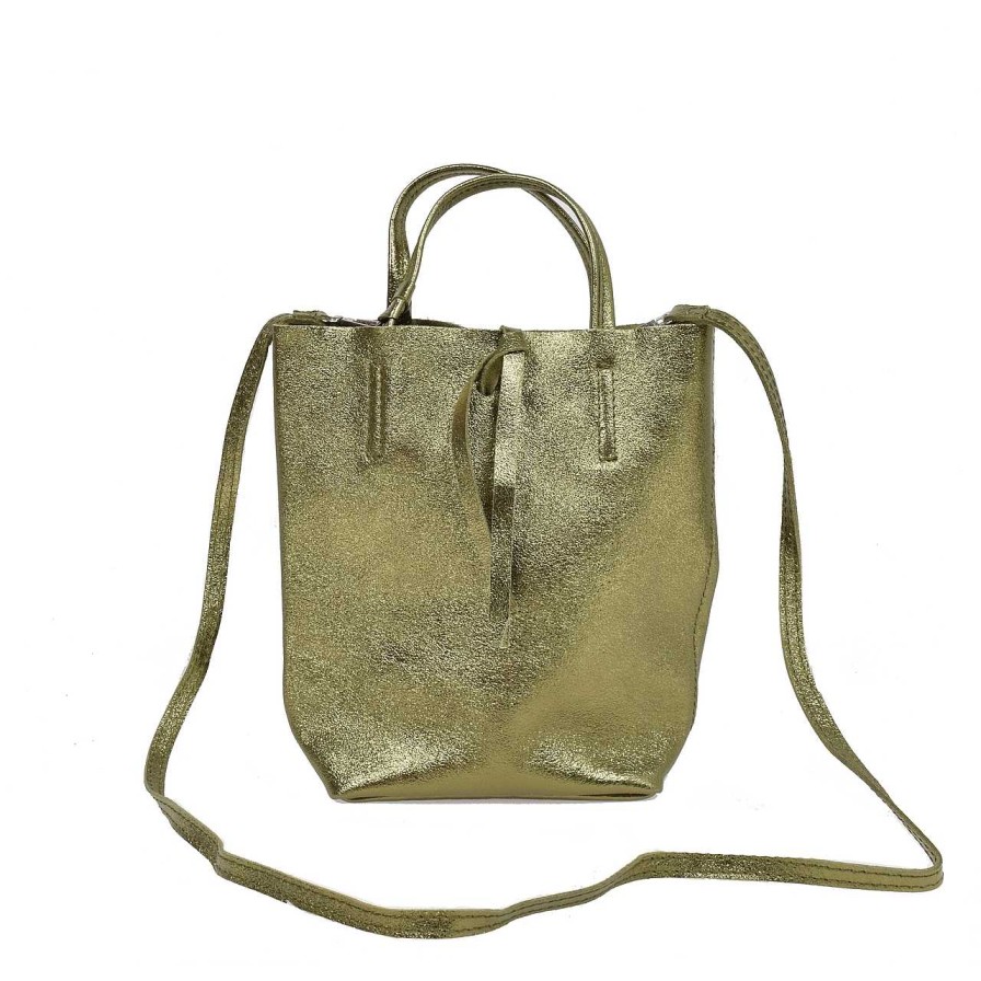 Bags La Garçonne Accessoires | Daphne Metallic Bag Verde Oliva