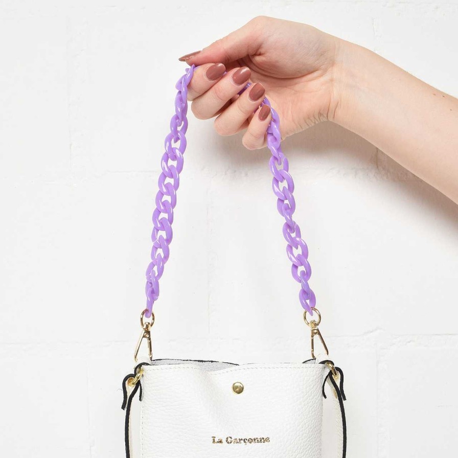 Bags La Garçonne Accessoires | Monroe Mini Bag Chain Purple