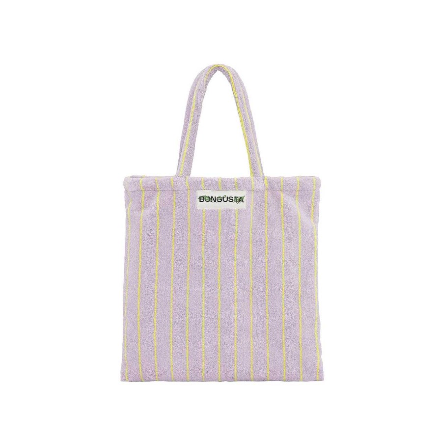 Bags Bongusta | Naram Totebag Lilac & Neon Yellow