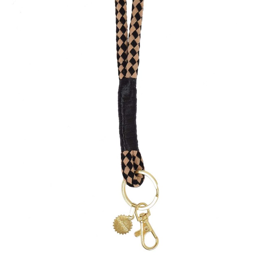 Accessories La Garçonne Accessoires | Lanyard Beige Black