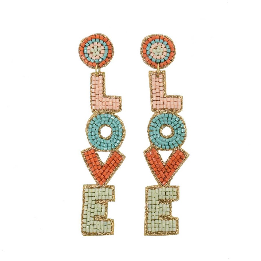 Accessories La Garçonne Bijoux | Love Stud Earrings