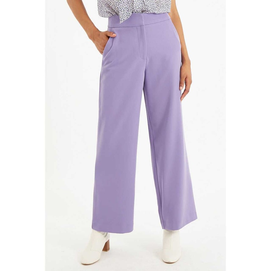 Clothing Louche | Elina Wide Leg Pants Lilac