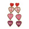 Accessories La Garçonne Bijoux | Love Letter Stud Earrings