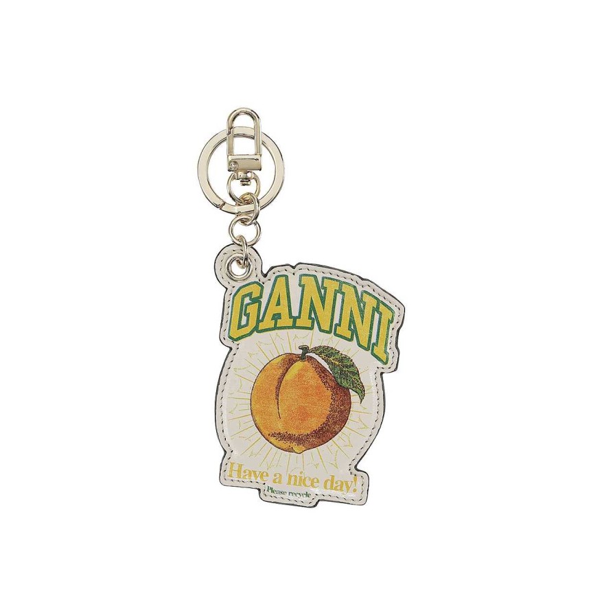 Accessories Ganni | Peach Keychain Egret