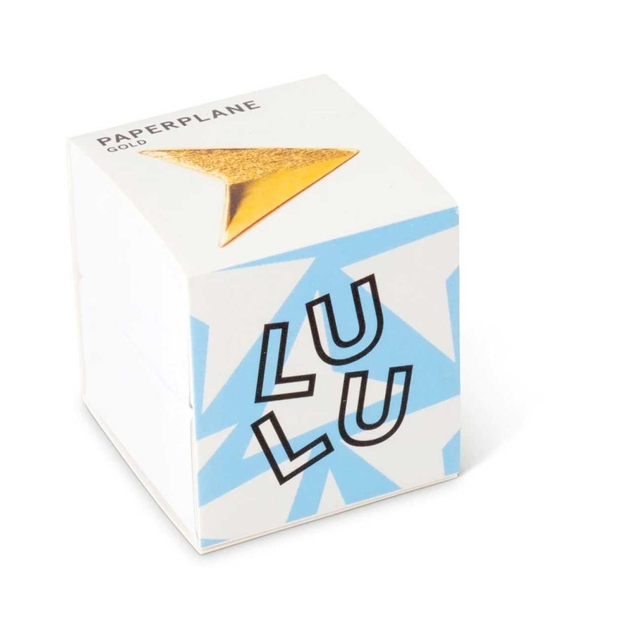 Accessories Lulu Copenhagen | Paperplane Stud Earrings Gold Plated