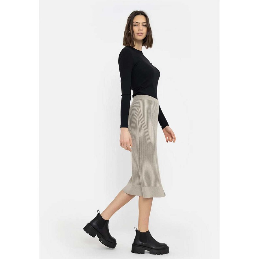 Clothing Soft Rebels | Mira Midi Knit Jupe Moon Skirt