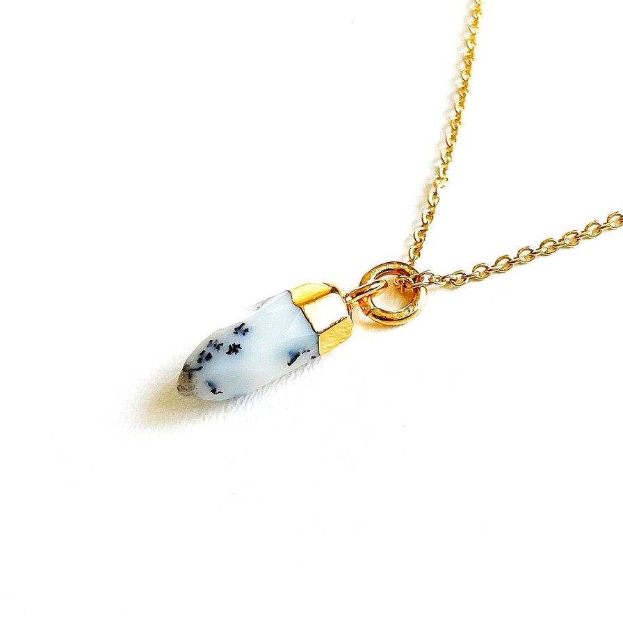 Accessories Atelier Coquet | Necklace Dendrite Opal Gold