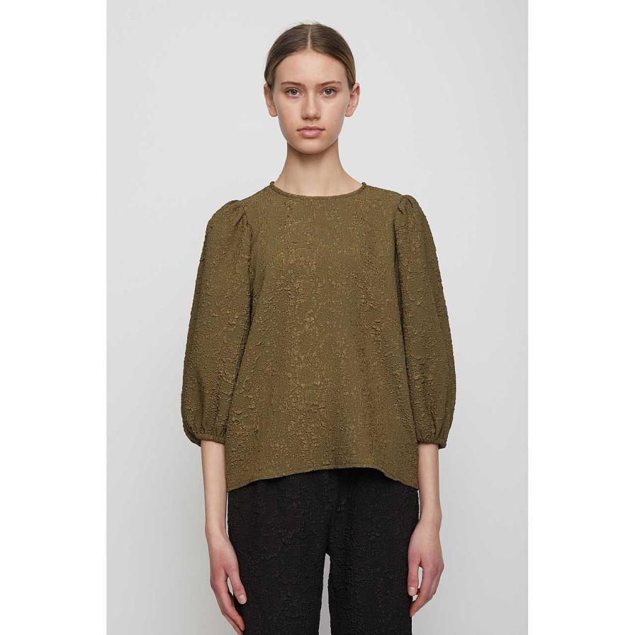 Clothing Just Female | Gallery Blouse Dark Olive