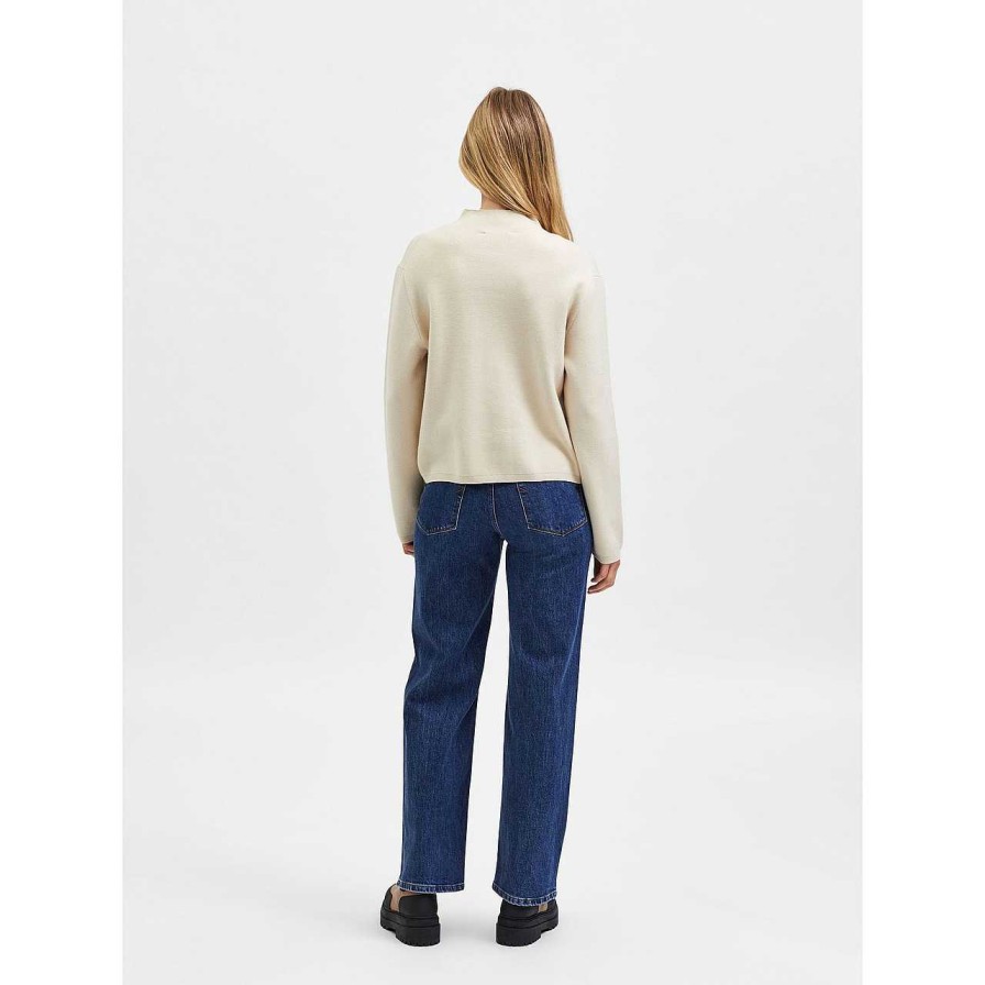 Clothing Selected Femme | Merle Knitted Sweater Birch