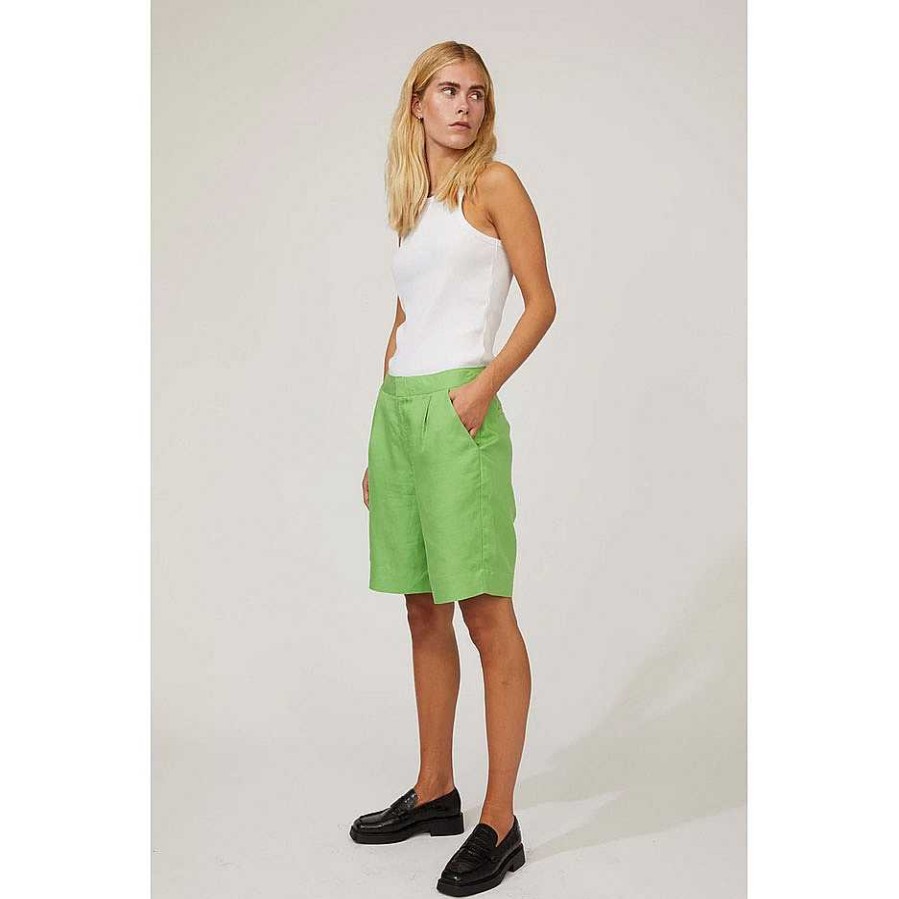 Clothing Just Female | Caro Bermudas Absinthe Green