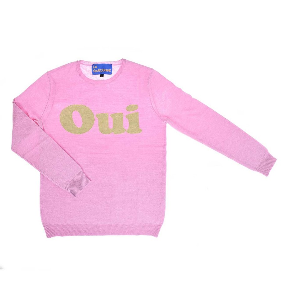 Clothing La Garçonne Vetements | Oui Knitted Sweater Lilac/Vert