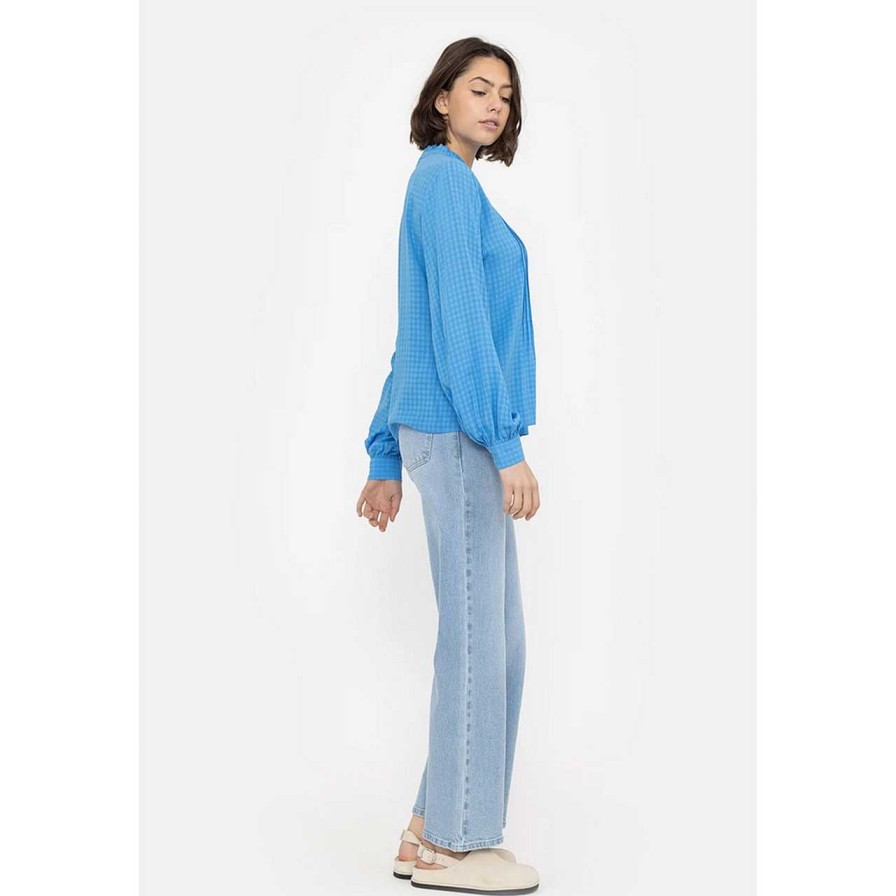 Clothing Soft Rebels | Fie Blouse Azure Blue