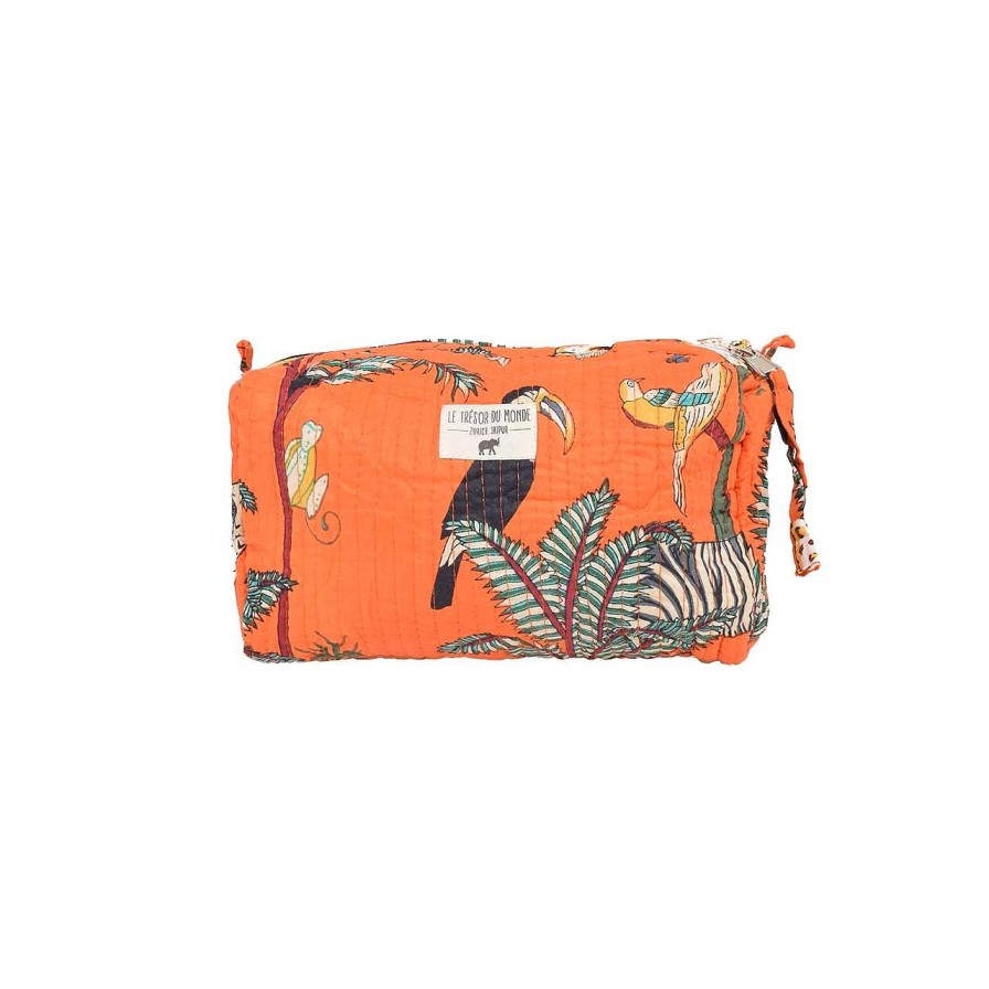 Bags Le Trésor Du Monde | Jungle Small Necessaire Orange