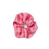 Accessories Becksöndergaard | Solid Thick Satin Scrunchie Hot Pink