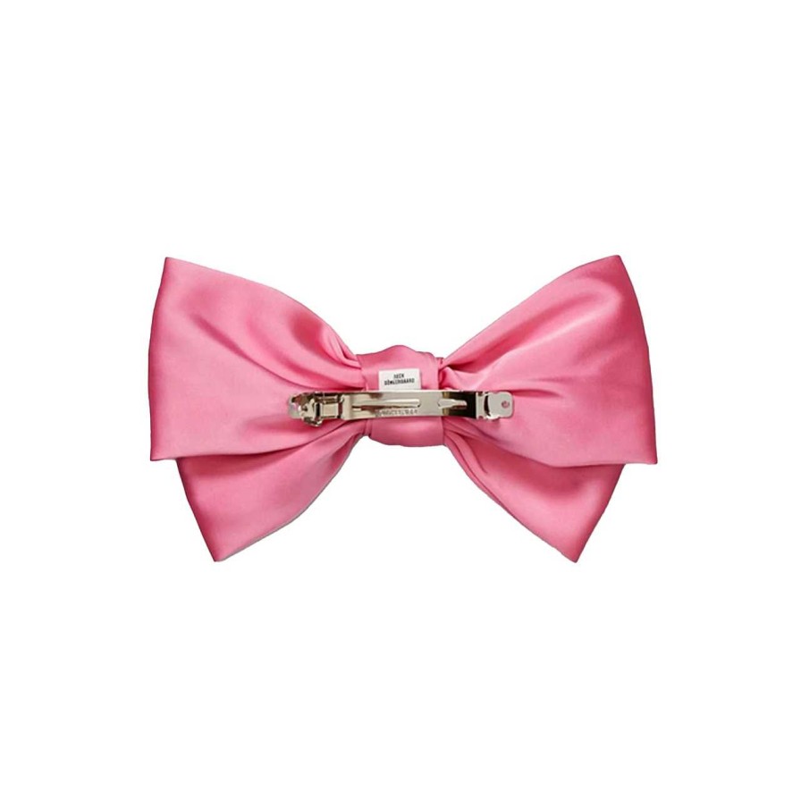 Accessories Becksöndergaard | Satin Bigger Bow Hair Clip Hot Pink