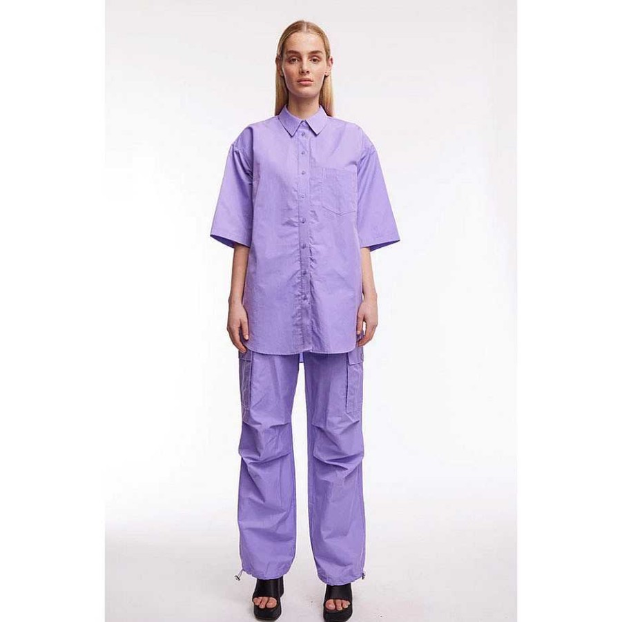 Clothing Oval Square | Work Trousers Digital Lavender