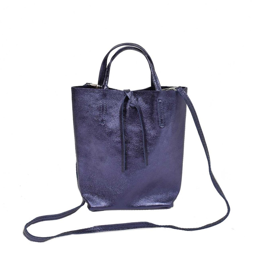 Bags La Garçonne Accessoires | Daphne Metallic Bag Blu Note