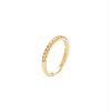 Accessories Philippa Studios | Pave Ring Champagne Gold Plated