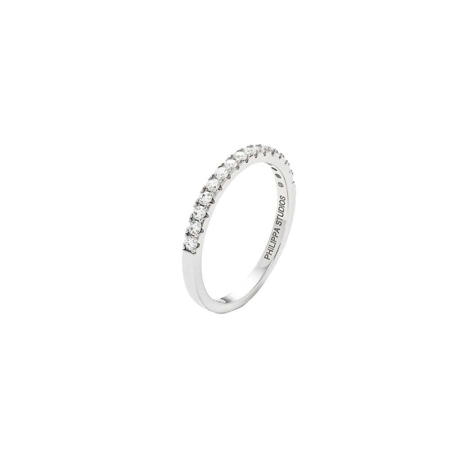 Accessories Philippa Studios | Pave Ring Silver White