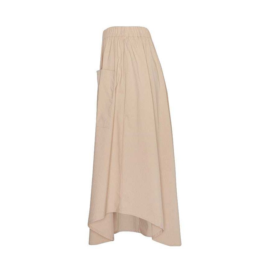 Clothing MSCH Copenhagen | Omaya Lana Midi Skirt Sand