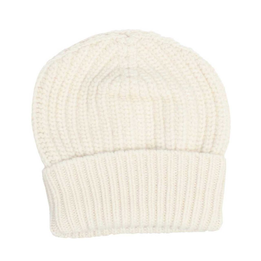 Accessories Riviera Cashmere | Merino Knitted Hat Panna