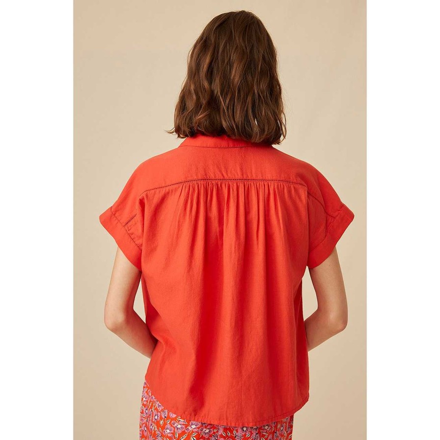 Clothing Harris Wilson | Eglantine Blouse Vermillion