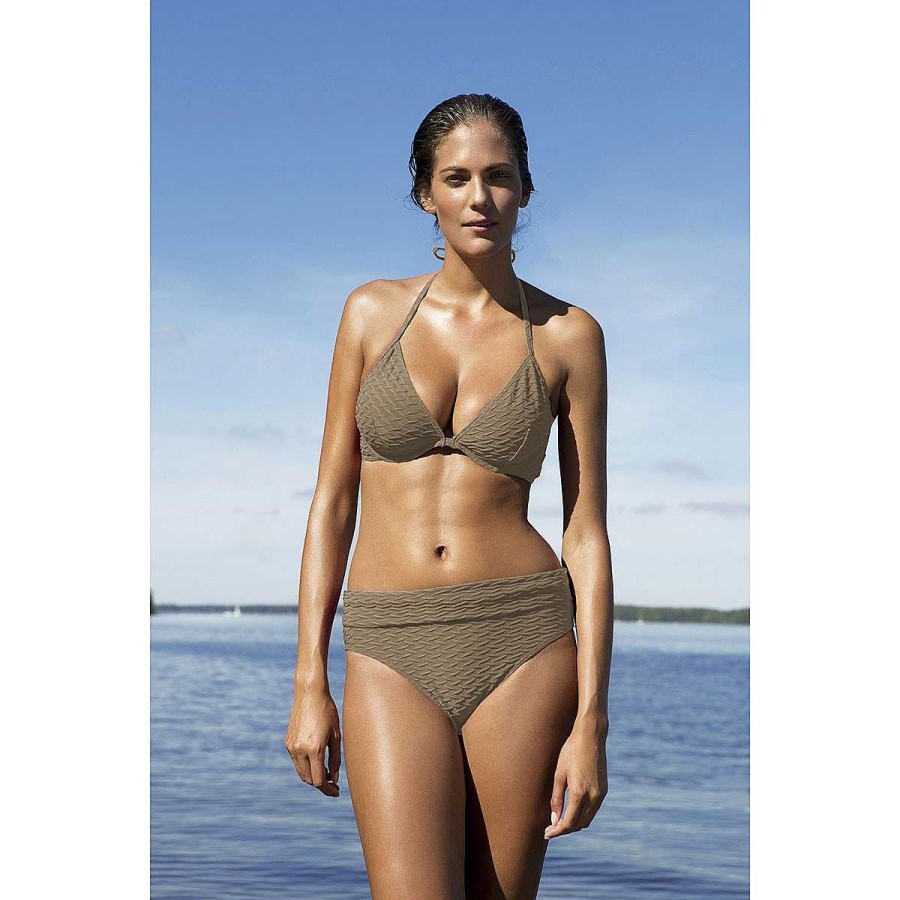 Clothing Paula | Capri Seaweed Wave Bikini Bronze