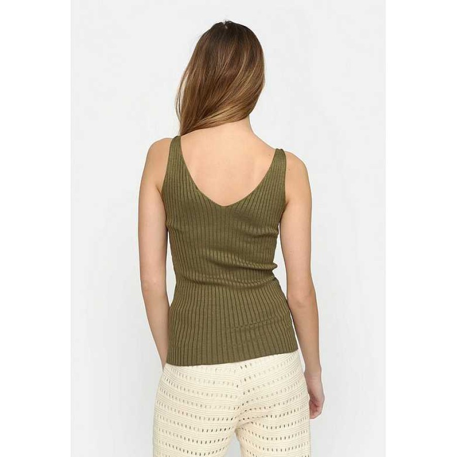 Clothing Soft Rebels | Filo Top Martini Olive