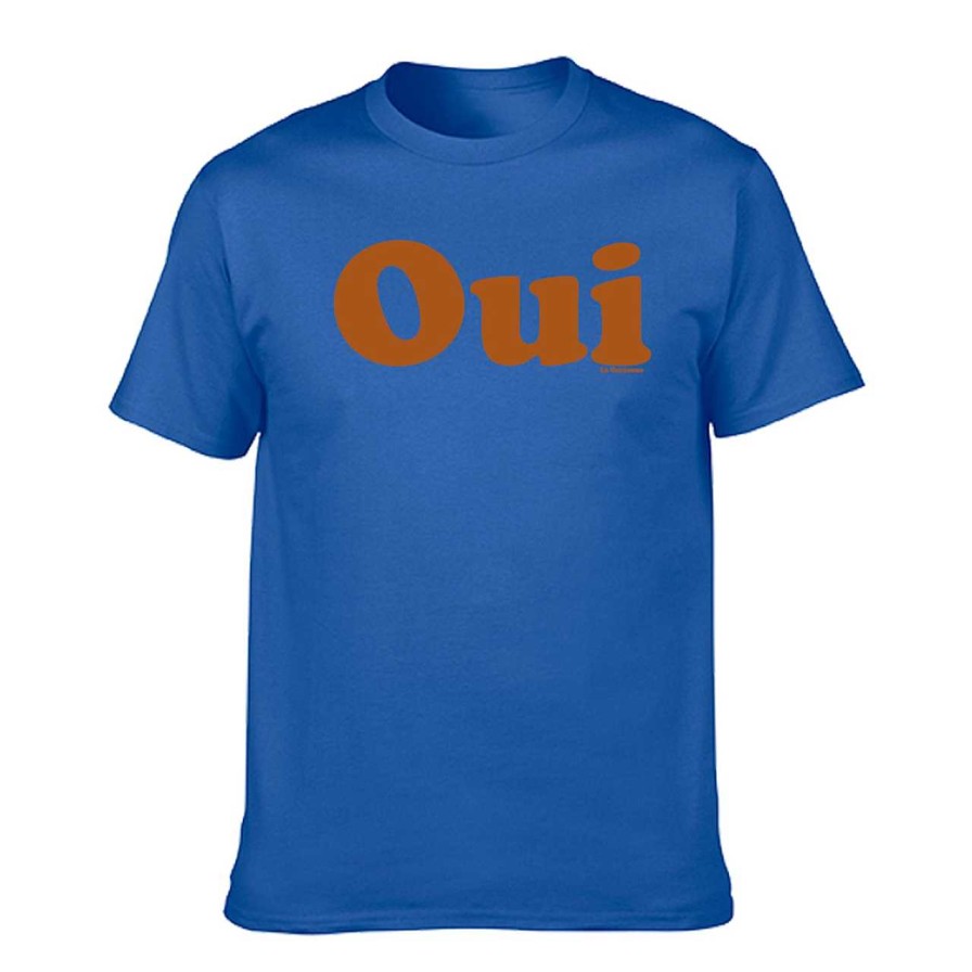 Clothing La Garçonne Vetements | Oui Logo T-Shirt Royal Blue