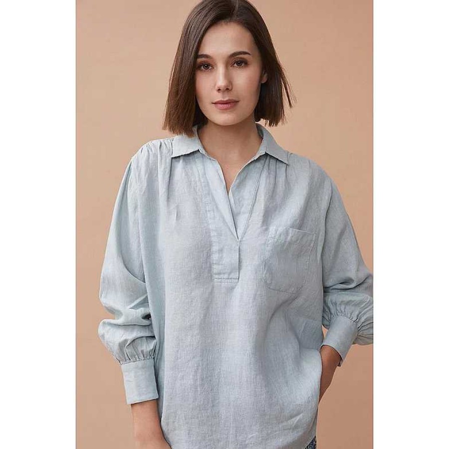 Clothing Harris Wilson | Laurence Blouse Opaline