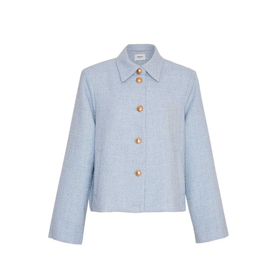 Clothing MSCH Copenhagen | Abriella Jacket Chambray Blue