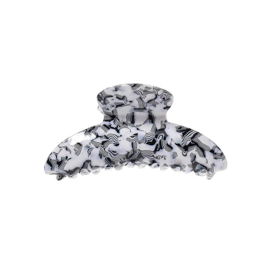 Accessories Voila | Speckle Hair Clip Grande Zebra