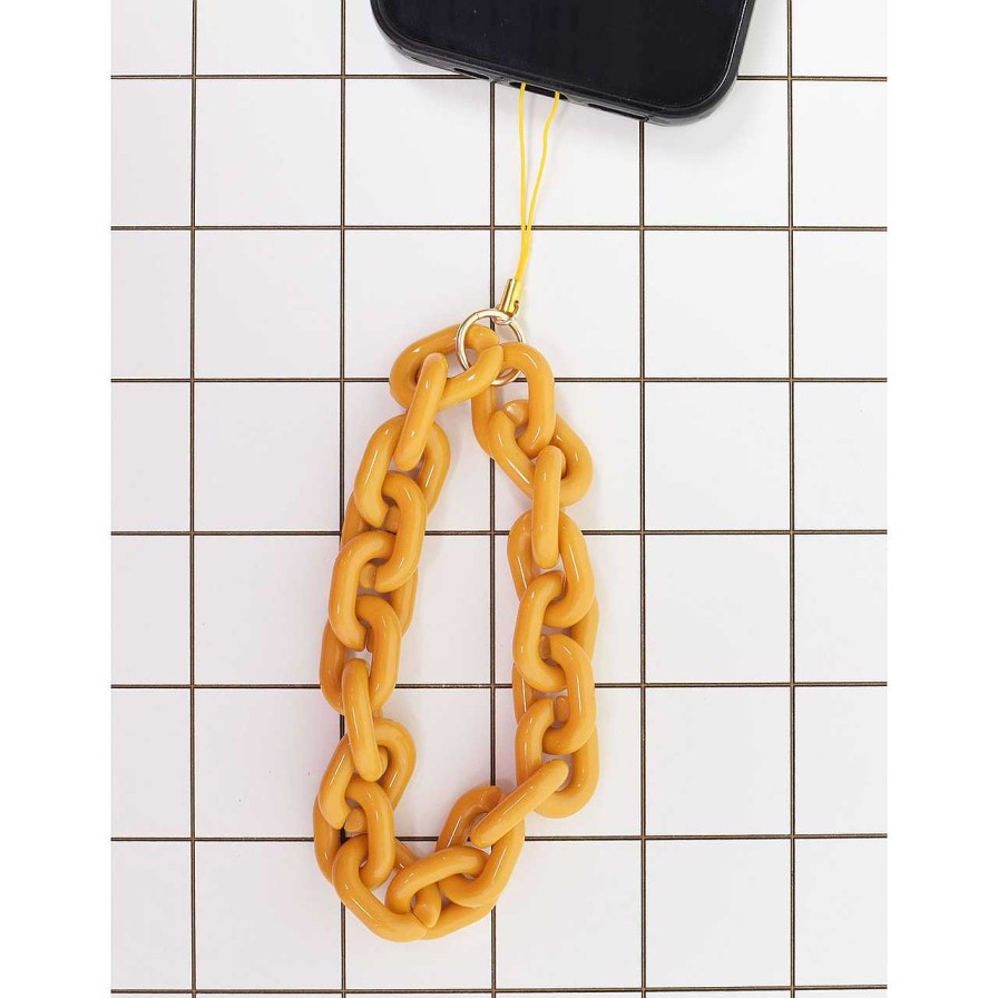 Accessories La Garçonne Accessoires | Heda Cell Phone Chain Wood