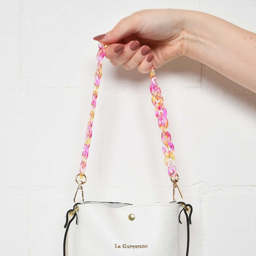 Bags La Garçonne Accessoires | Monroe Mini Pocket Chain Grapefruit