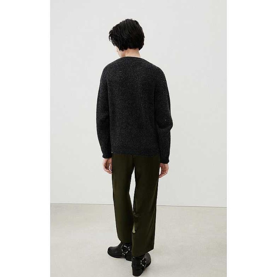 Clothing American Vintage | East Sweater Charcoal Melange