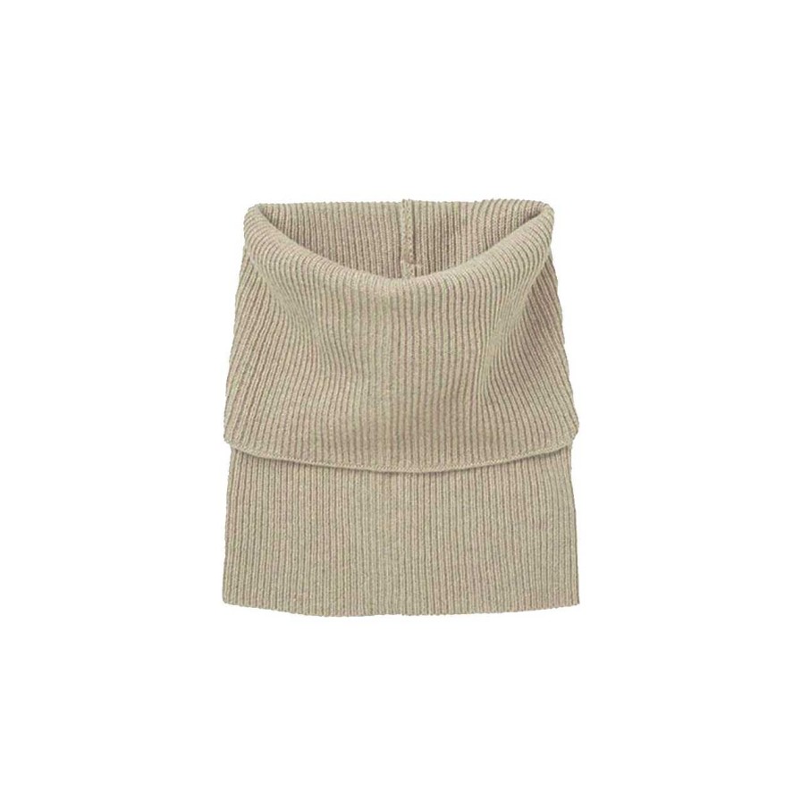 Accessories Becksöndergaard | Woona Snood Scarf Dark Beige Melange