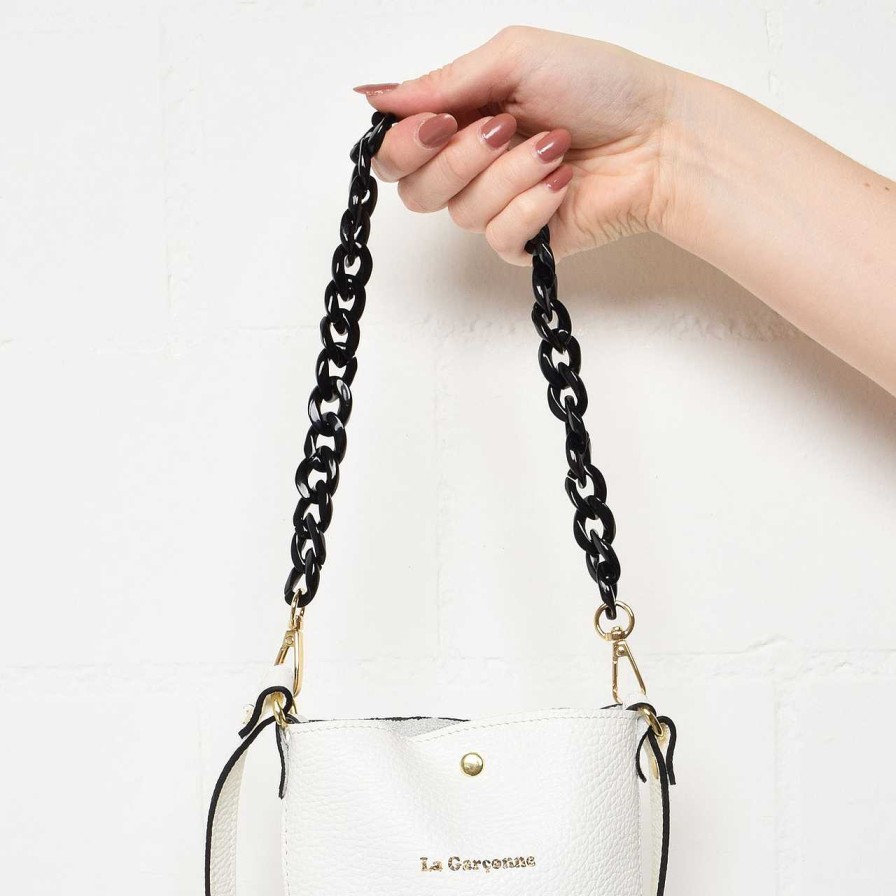 Bags La Garçonne Accessoires | Monroe Mini Bag Chain Black