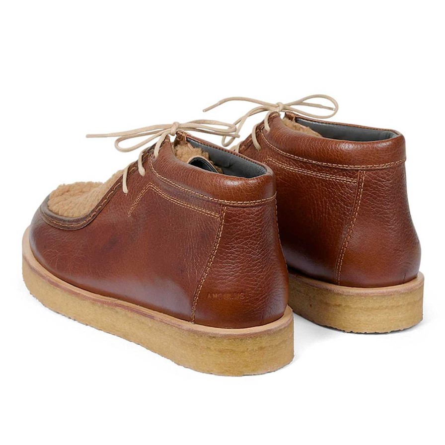 Shoes Angulus | Lace-Up Shoe Cognac Tan