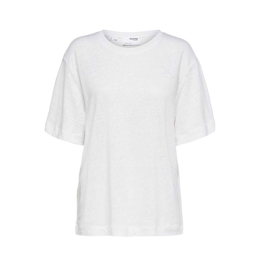 Clothing Selected Femme | Vilja T-Shirt Bright White