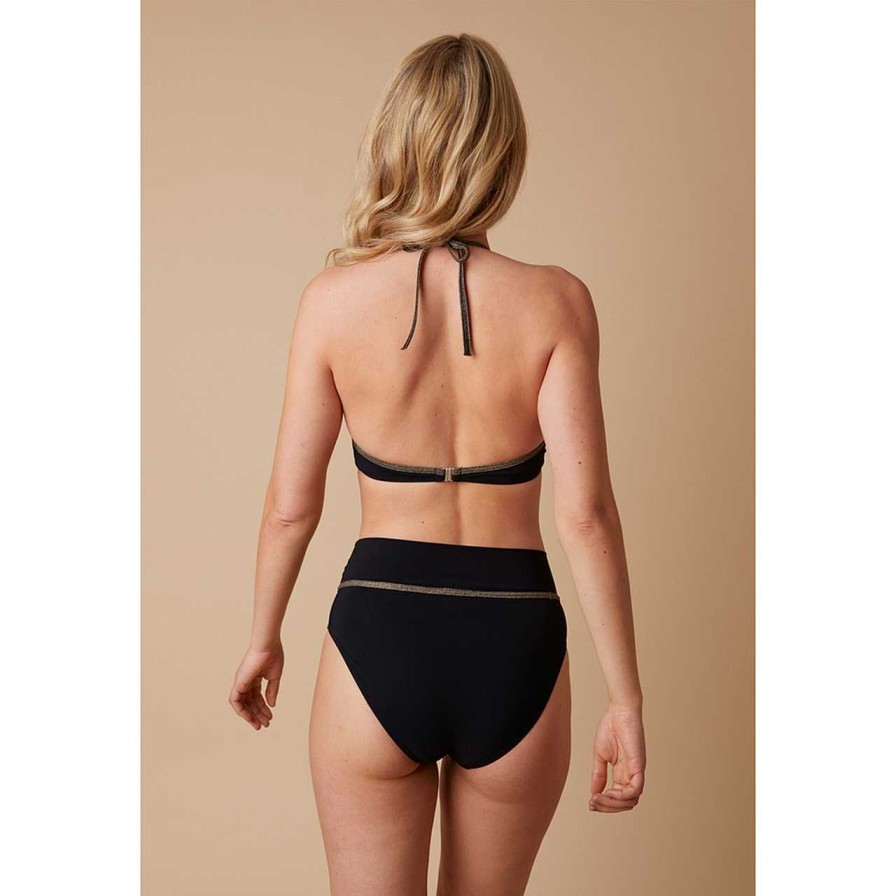 Clothing Paula | Stromboli Black Gold Bikini Bottom