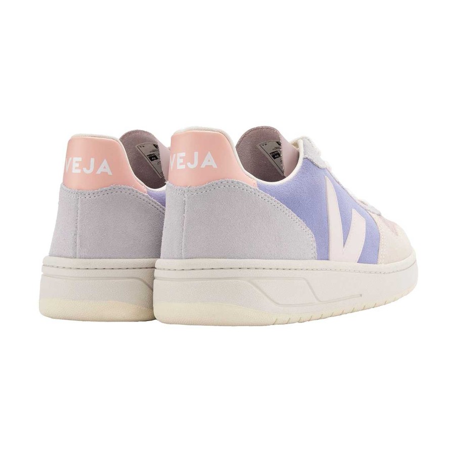 Shoes Veja | V-10 Suede Sneaker Multico Lavande