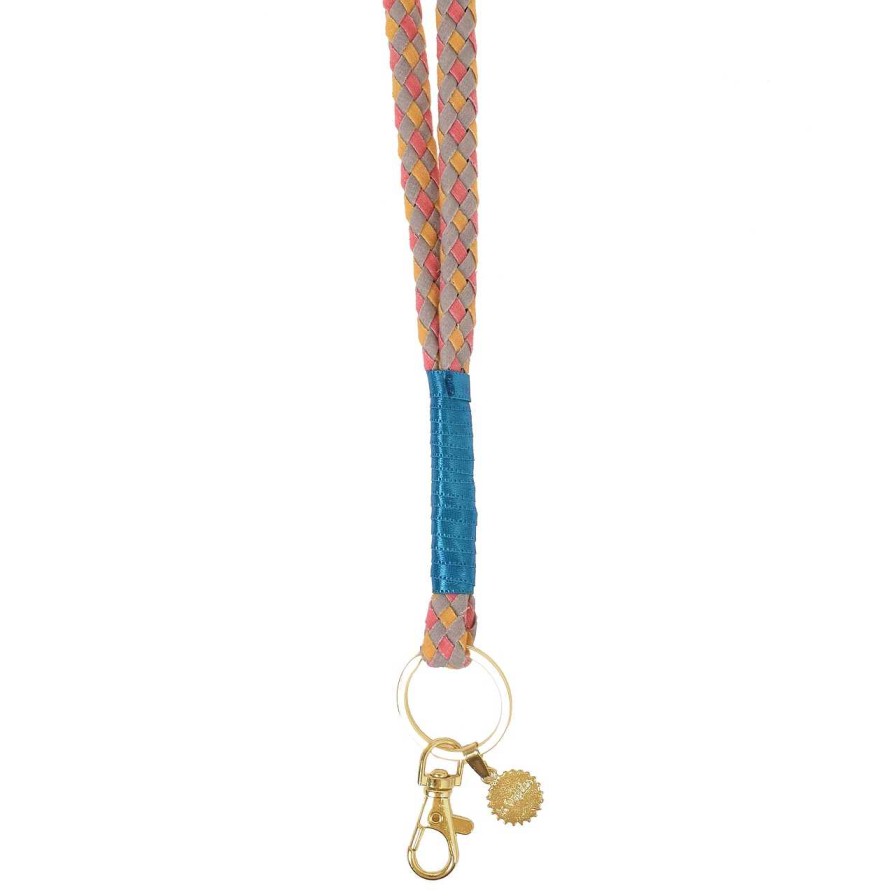 Accessories La Garçonne Accessoires | Lanyard Coral Orange Gray