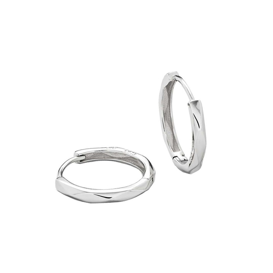 Accessories Philippa Studios | Unika Hoops Large Earrings Silver