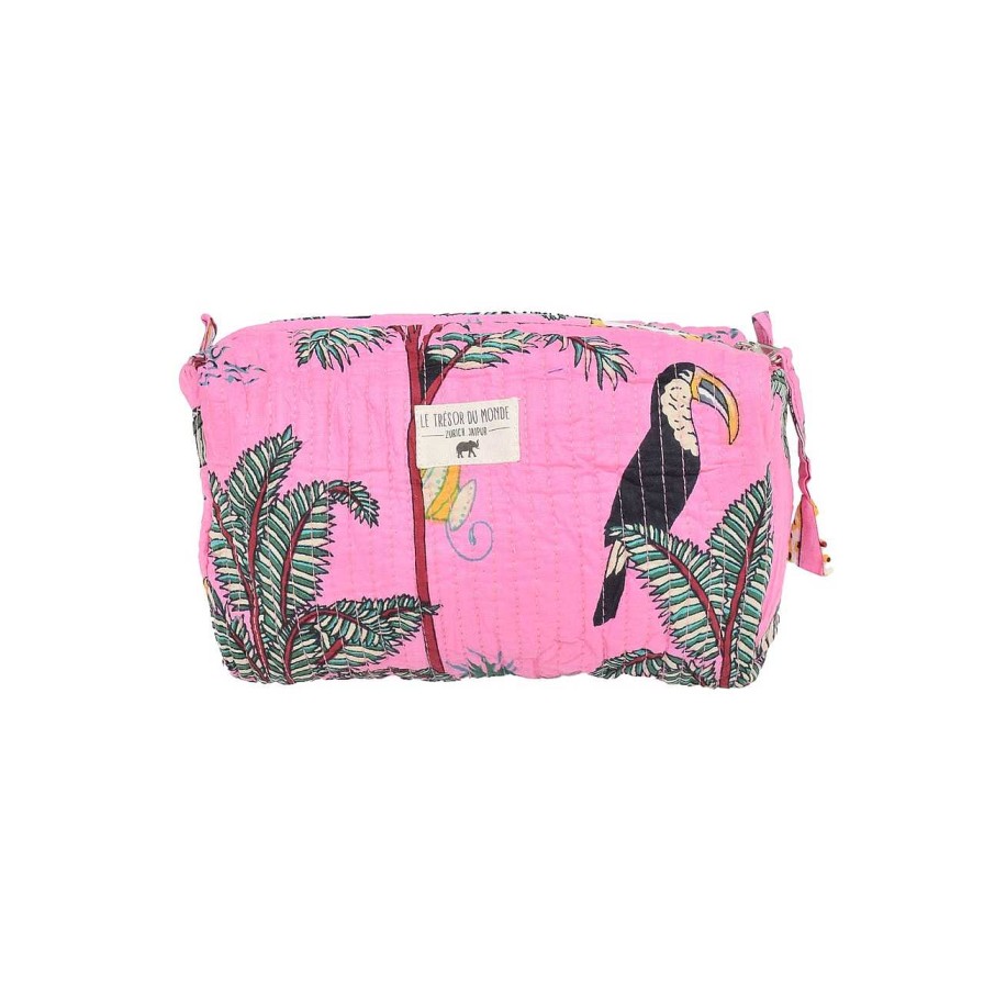 Bags Le Trésor Du Monde | Jungle Medium Necessaire Pink